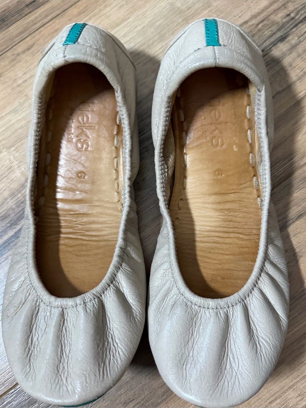 Tieks light taupe ballet flats 6